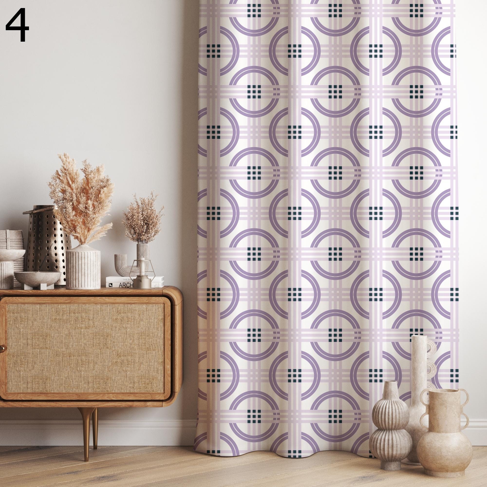 70s Retro Flowers Curtains, Mid Century Window Curtains, Retro Floral Curtains, Mid Century Modern Print Drapes, Vintage Floral Curtains