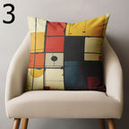 Retro Bauhaus Pillow Covers, 70s Style Pillow Cover, Mid Century Throw Pillow Cover, Retro Pillowcase, Retro Geometric Cushion Covers