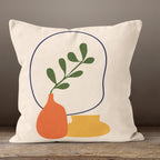 Modern Abstract Pillow Covers, Minimalist Abstract Leaf Pillowcase, Abstract Throw Pillow Cover, Modern Abstract Leaves Cushion Cover