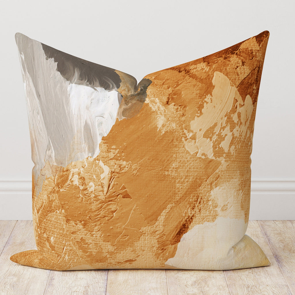Abstract Art Pillow Covers, Modern Throw Pillow Cover, Contemporary Decorative Cushion Cover, Bold Brushstroke Design Pillowcases