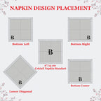 Christmas Monogrammed Napkins, Personalized  Linen Napkins, Xmas Monogrammed Napkins, Christmas Custom Linen Napkin