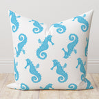 Nautical Pillow Cover, Anchor Pillowcase, Coastal Pillow Case, Seahorse Cushion Cover, Dolphin Throw Pillow Cover, Starfish Pillow Case