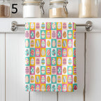 Colorful Eggs Kitchen Towels, Easter Decorative Tea Towel, Easter Egg Dish Towel, Easter Fingertip Towels, Cute Easter Hand Towels