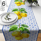 Lemon Table Runner, Yellow Lemon Table Runner, Farmhouse Lemon Table Runner, Lemon Kitchen Dining Table Runner