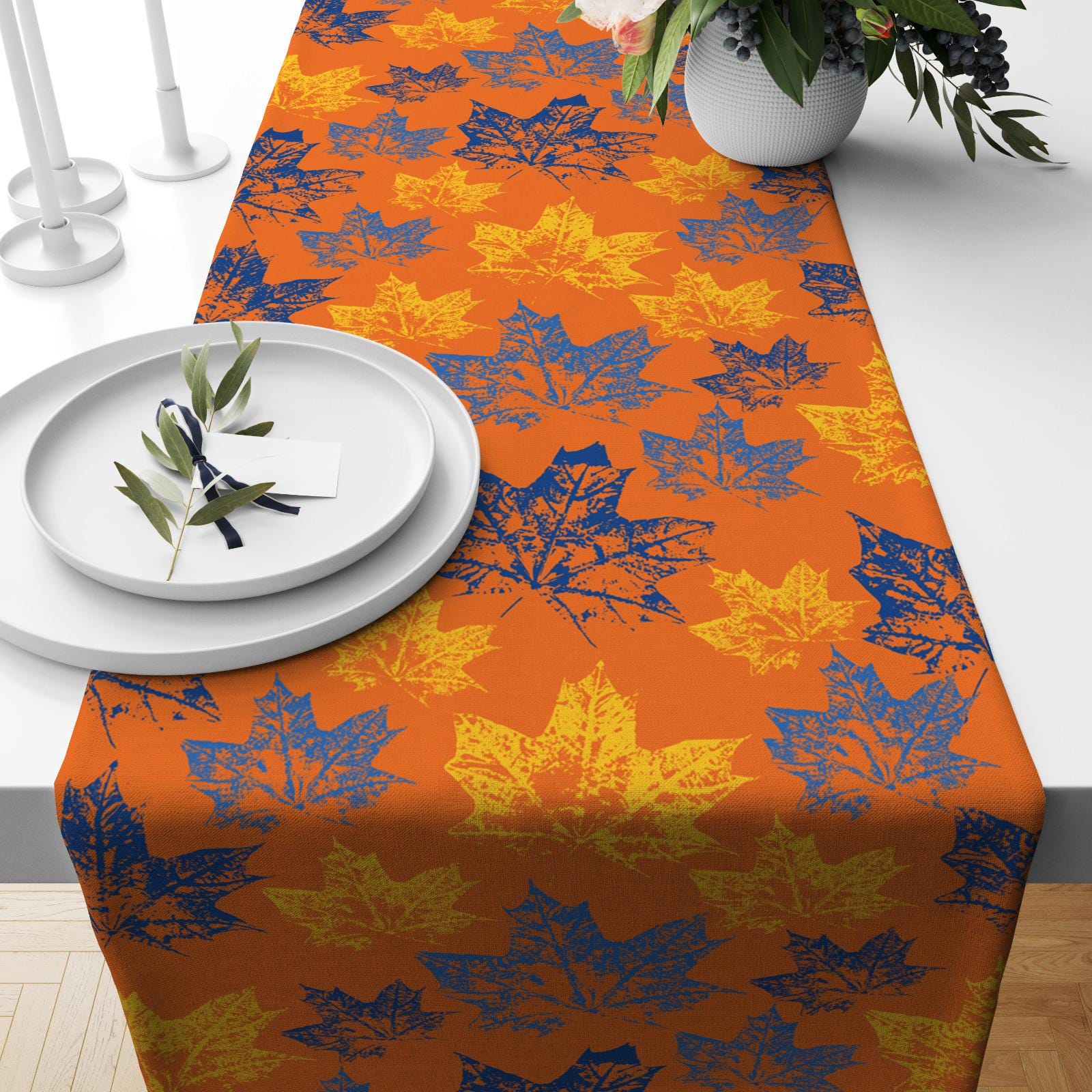 Autumn Table Runner, Fall Table Runner, Thanksgiving Table Runner, Halloween Runner, Fall Home Decor, Thanksgiving Gift, Halloween Party