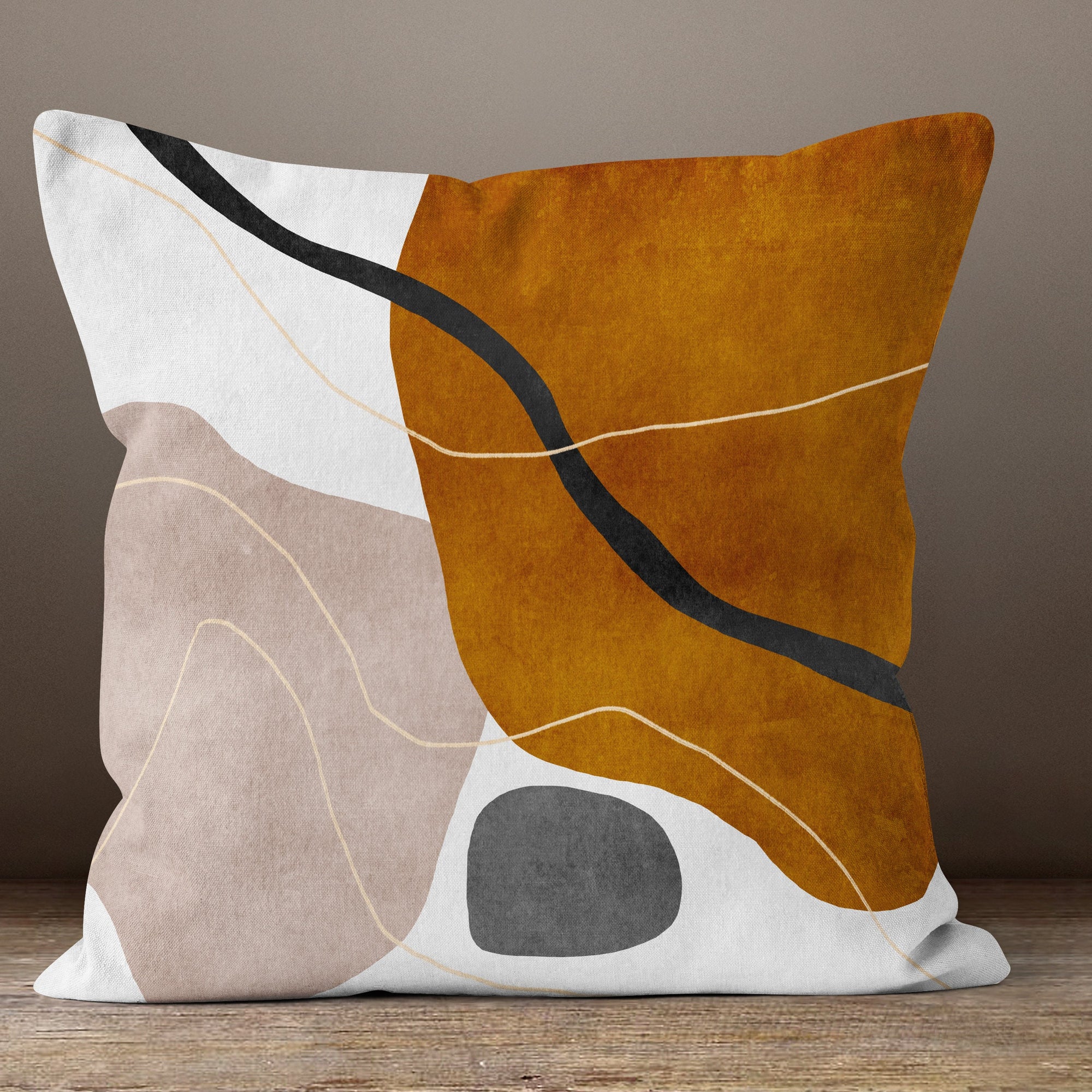Retro Abstract Pillow Case, Mid Century Pillow Cover, Mcm Throw Pillow Covers, Mid Century Abstract Pillow Cover