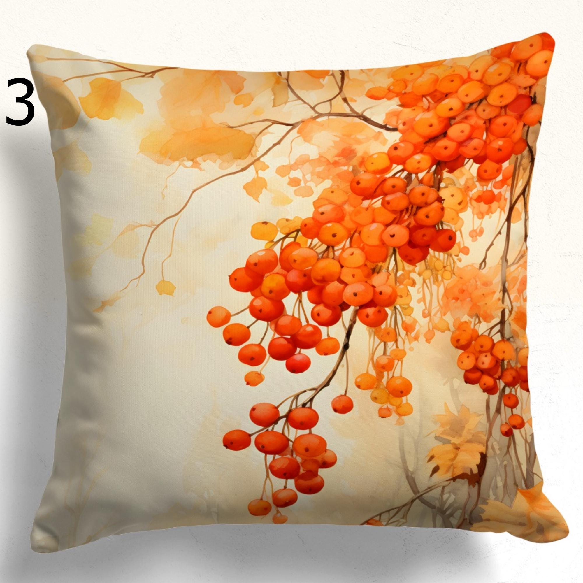Fall Pillow Covers, Autumn Print Pillowcase, Fall Dry Leaves Cushion Cover, Fall Abstract Leaves Pillow Case, Fall Home Decor Pillowcase