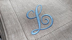 Personalized Monogrammed Linen Napkins, Monogrammed Linen Napkins, Customized Linen Napkins