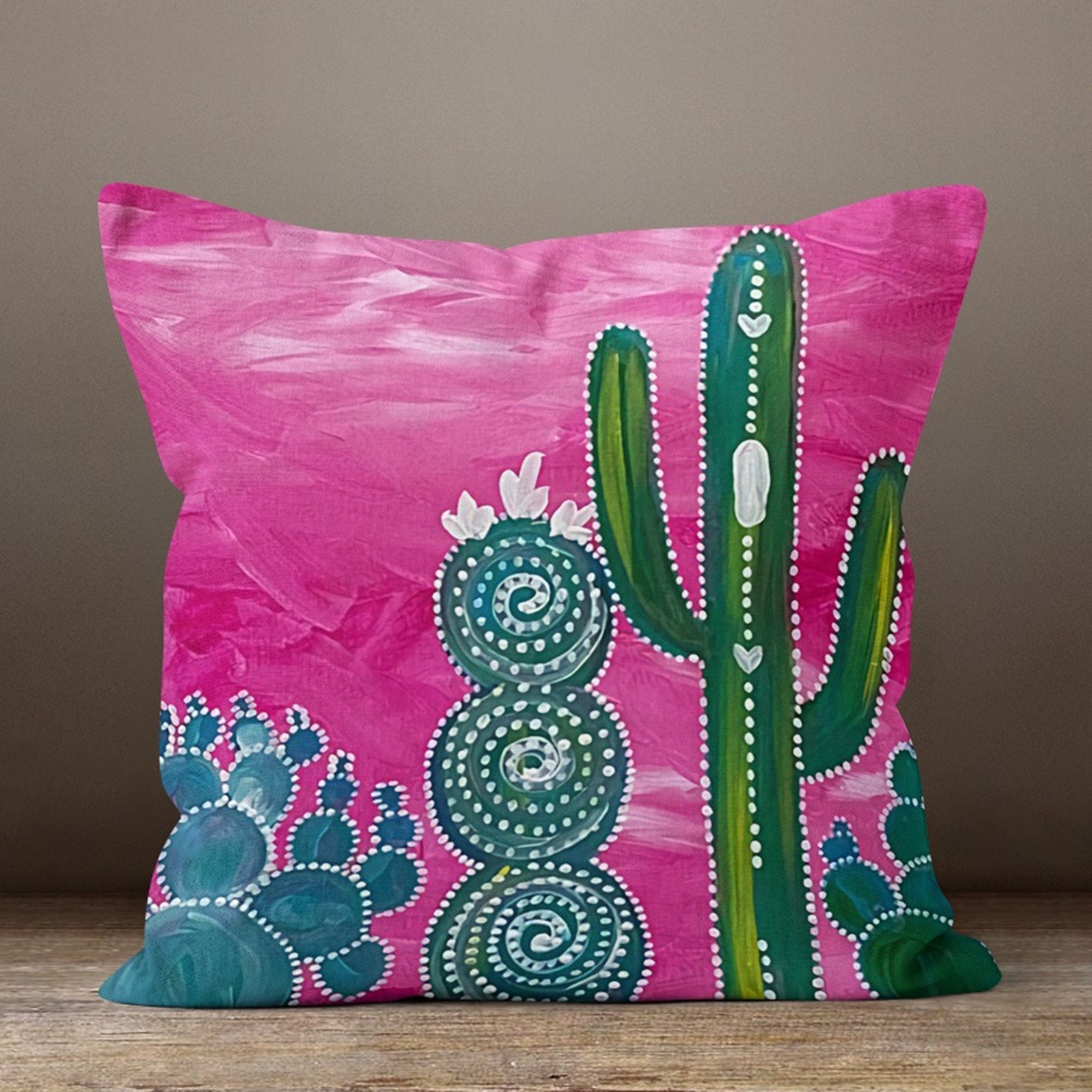 Succulent Flower Pillow Cover, Succulent Pillow, Cactus Pillow Covers, Floral Pillow Cover, Plant Pillow, Succulent Cushioncal