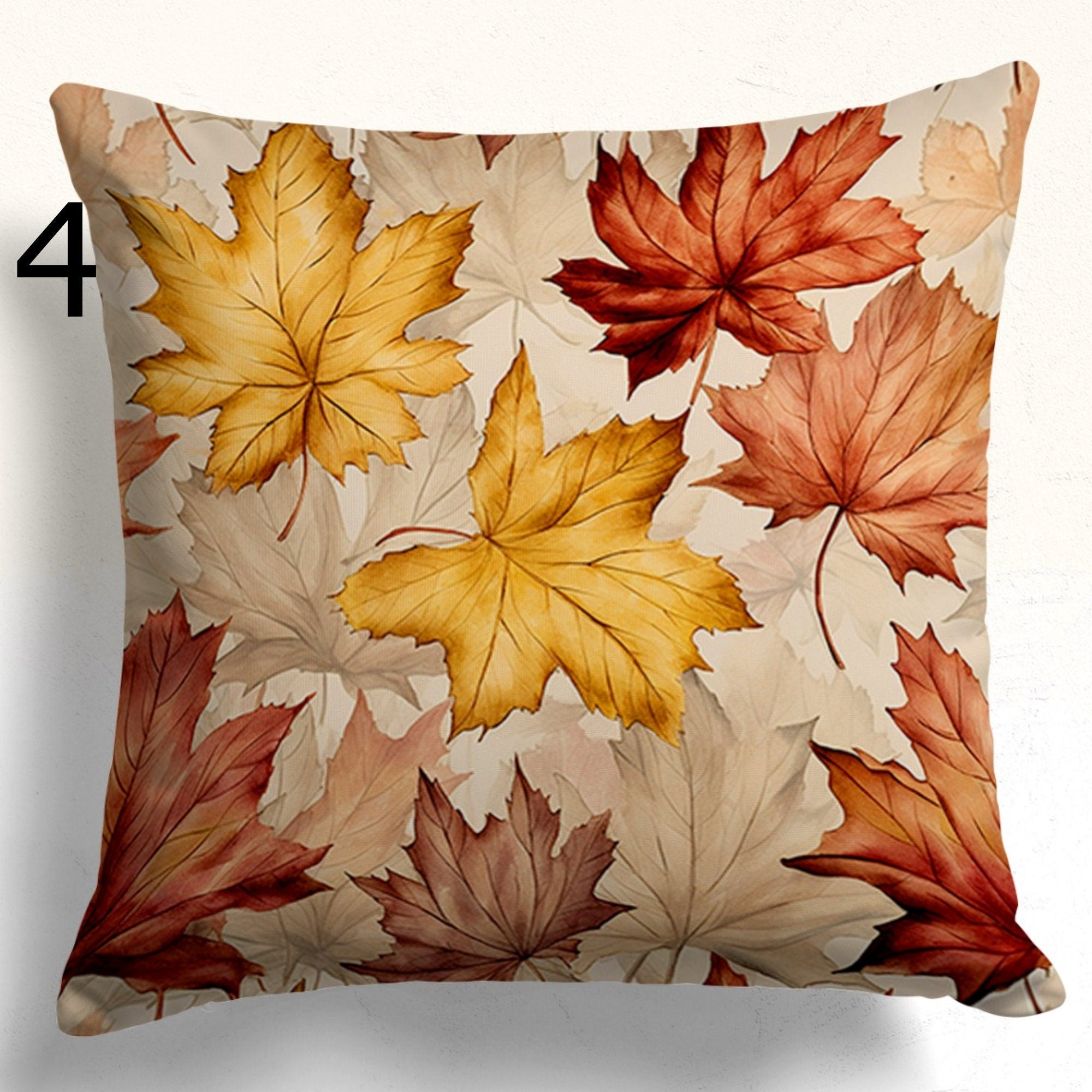 Fall Leaves Cushion Cover, Autumn Pillow Covers, Autumn Throw Pillow Cover, Autumn Gift, Fall Dry Leave Pillowcase, Fall Home Decor
