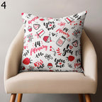 Valentine's Day Pillow Covers, Cute Valentine Throw Pillow Covers, Red Heart Pillow Cover, Love Cushion Covers, Valentine's Day Home Decor