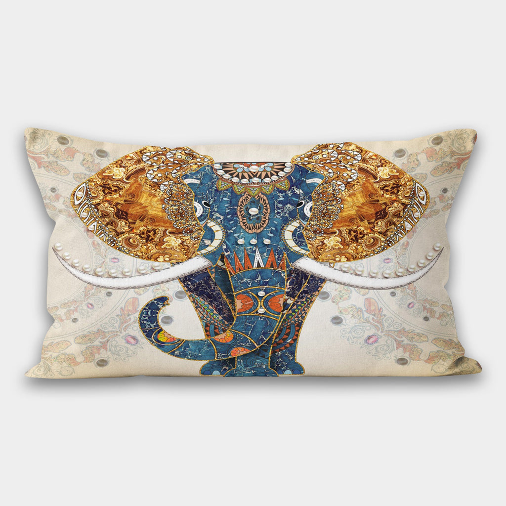 Decorative Pillow Cover,  Elephant Throw Pillow Case, Decorative Pillowcase,  Elephant Cushion, Fishes Pillow, Home Decor