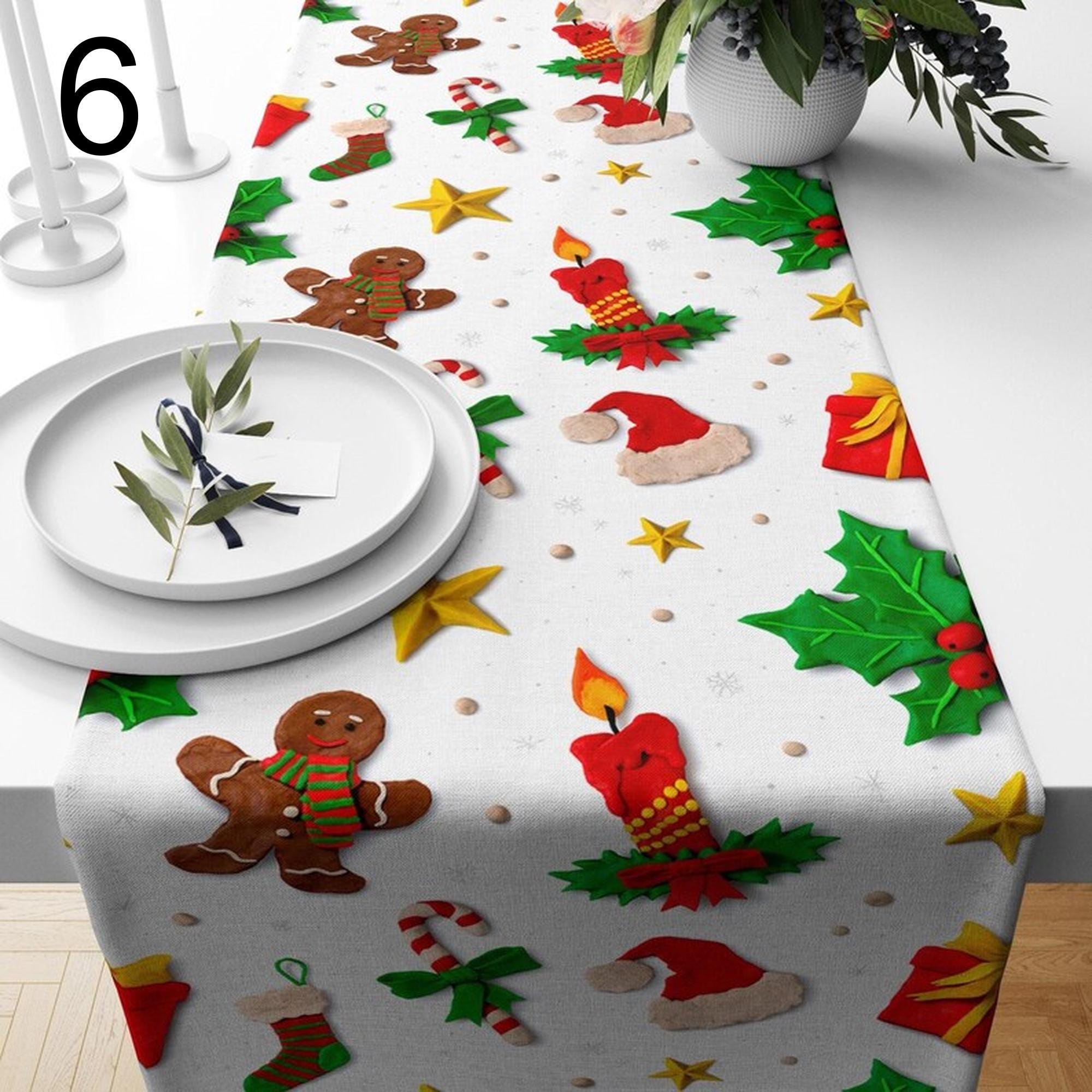 Christmas Table Runner, Christmas Table Decoration, Green Table Runner, Xmas Table Runner, Christmas Party Table, Christmas Gift