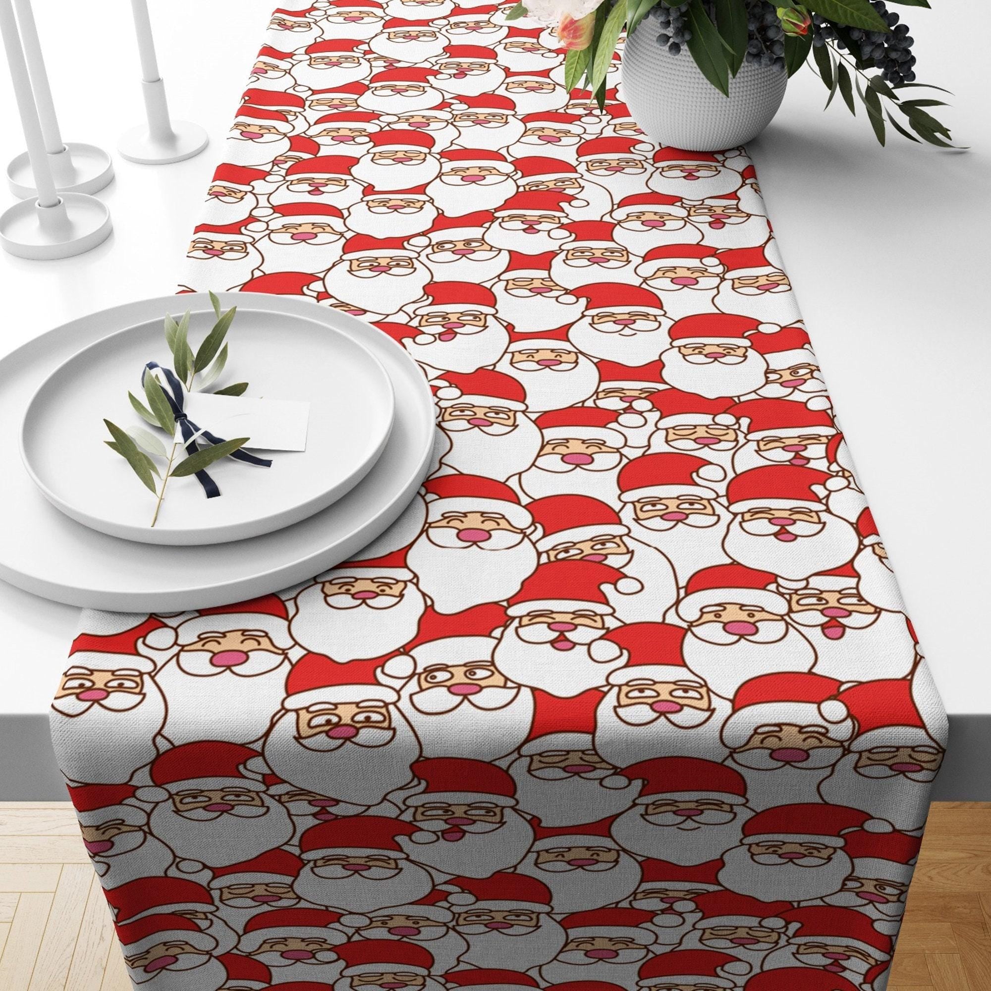 Christmas Table Runner, Santa Claus Table Runner, Xmas Table Runner, Christmas Table Decoration, Christmas Party Table, Christmas Gift