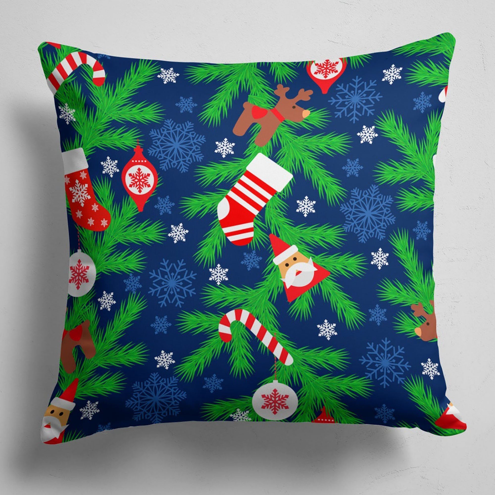 Christmas Pillowcase, Xmas Holiday Throw Pillow, Christmas Pillow Cover, Xmas Holiday Decor, Christmas Decor, New Year's Gift