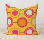 Retro Abstract Cushion Cover, Mid Century Modern Pillow Cover, 70s Pillow Covers, Geometric Throw Pillow Cover, Boho Abstract Pillow Case