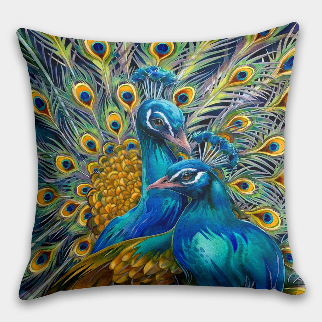Christmas Home Decor Peacock Pillow Case, Peacock Throw Pillow Cover, Peacock Feather Pillow Covers, Peacock Feather Cushion Covers