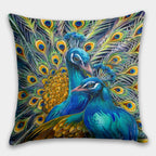 Christmas Home Decor Peacock Pillow Case, Peacock Throw Pillow Cover, Peacock Feather Pillow Covers, Peacock Feather Cushion Covers