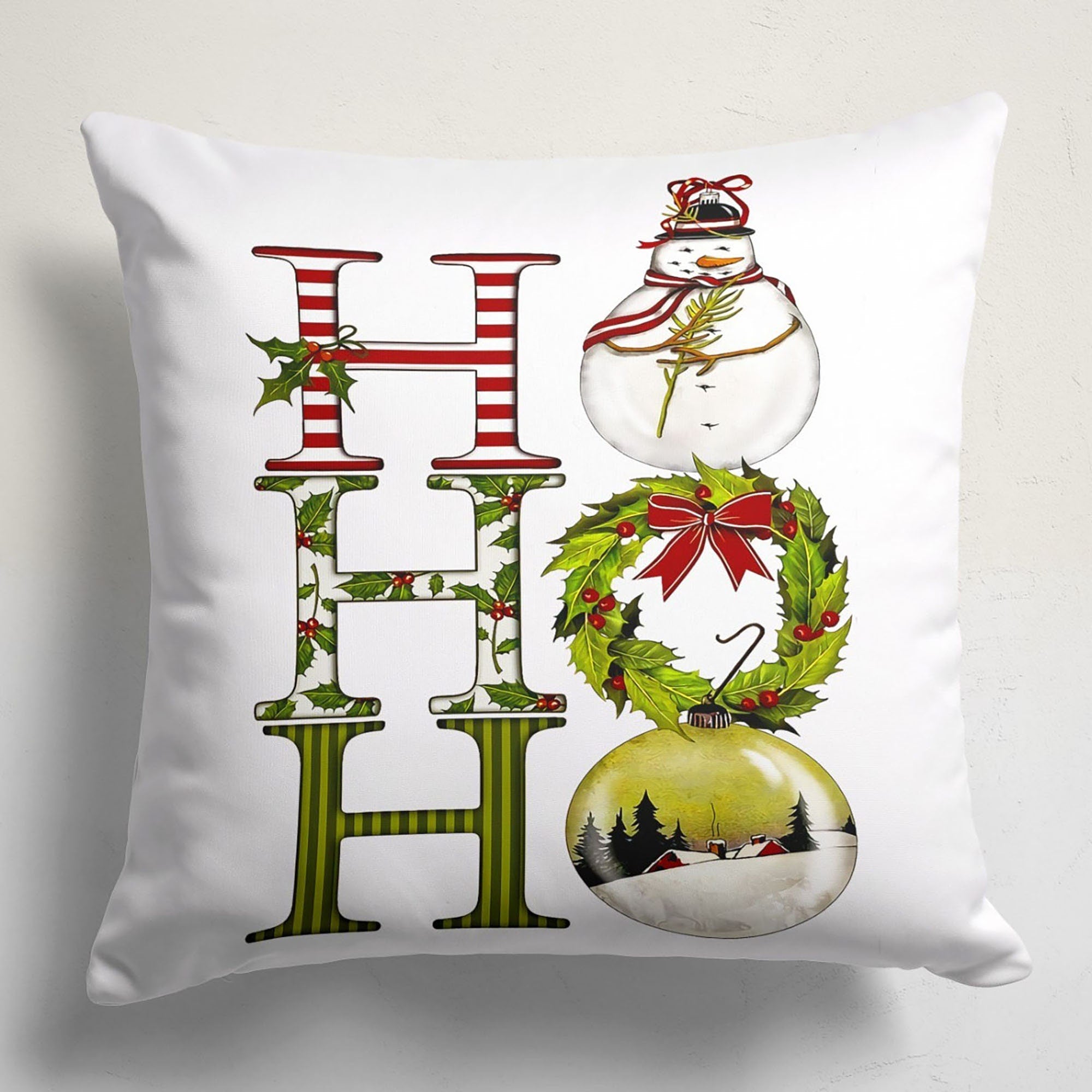 Christmas Pillowcase, Xmas Holiday Throw Pillow, Christmas Pillow Cover, Xmas Holiday Decor, Christmas Decor, New Year's Gift