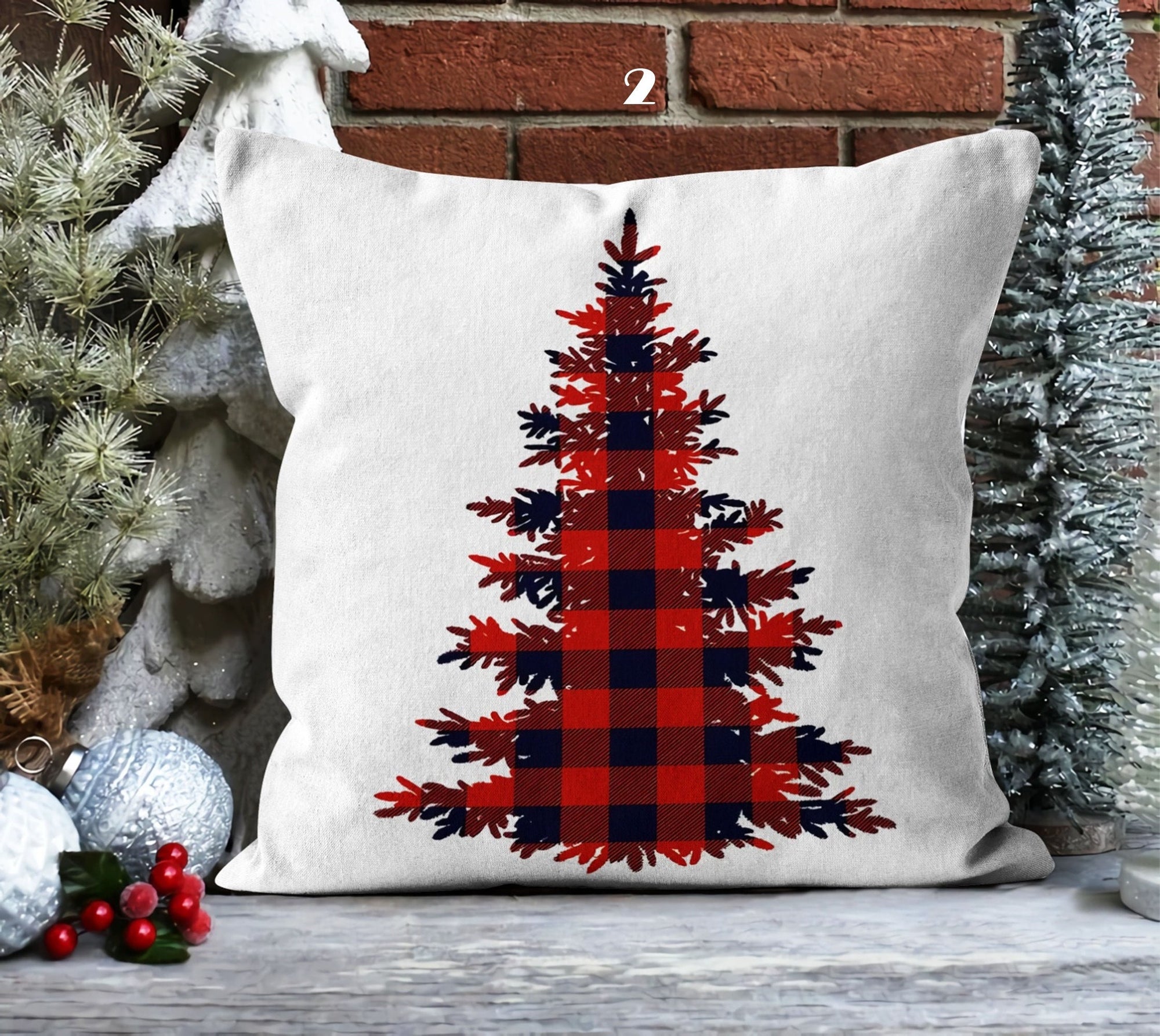Christmas Pines Pillow Covers, Xmas Holiday Pillow, Christmas Snowman Pillowcase, Cute Snowman Christmas Pillow, Christmas Pillowcase