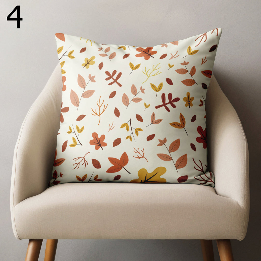 Autumn Throw Pillow Covers, Fall Leaf Pillow Cover, Fall Leaves Cushion Cover, Autumn Gift, Fall Dry Leave Pillowcase, Fall Leaf Home Decor