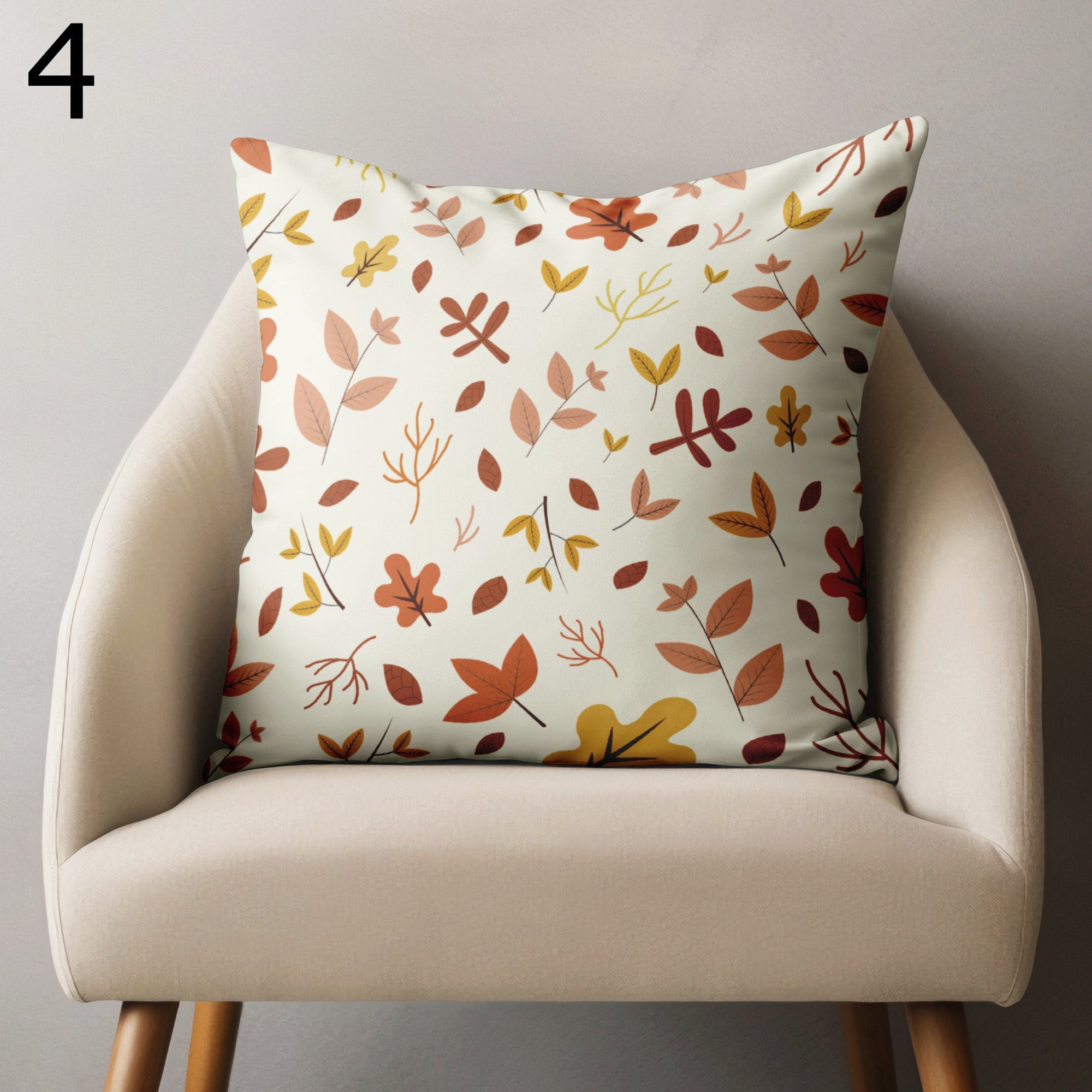 Autumn Throw Pillow Covers, Fall Leaf Pillow Cover, Fall Leaves Cushion Cover, Autumn Gift, Fall Dry Leave Pillowcase, Fall Leaf Home Decor