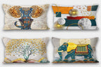 Decorative Pillow Cover,  Elephant Throw Pillow Case, Decorative Pillowcase,  Elephant Cushion, Fishes Pillow, Home Decor