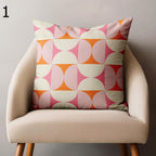 70s Retro Abstract Throw Pillow Cover, Retro Geometric Abstract Cushion Cover, Mid Century Bauhaus Pillow Covers, Mcm Bauhaus Pillowcase