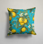Lemon Pillow Cover, Farmhouse Lemon Pillowcases, Yellow Lemon Kitchen Pillow Cover, Yellow Lemon Floral Cushion Cover, Lemon Cushion Covers