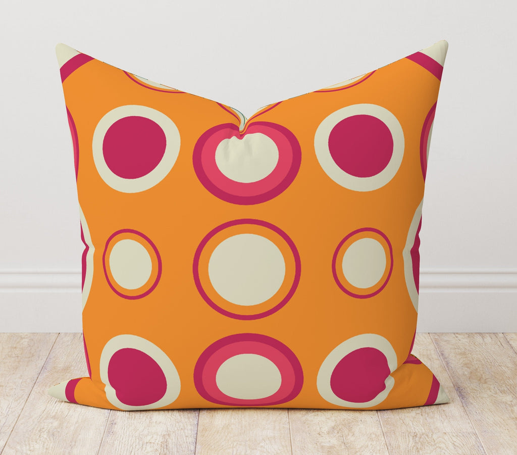Retro Abstract Cushion Cover, Mid Century Modern Pillow Cover, 70s Pillow Covers, Geometric Throw Pillow Cover, Boho Abstract Pillow Case