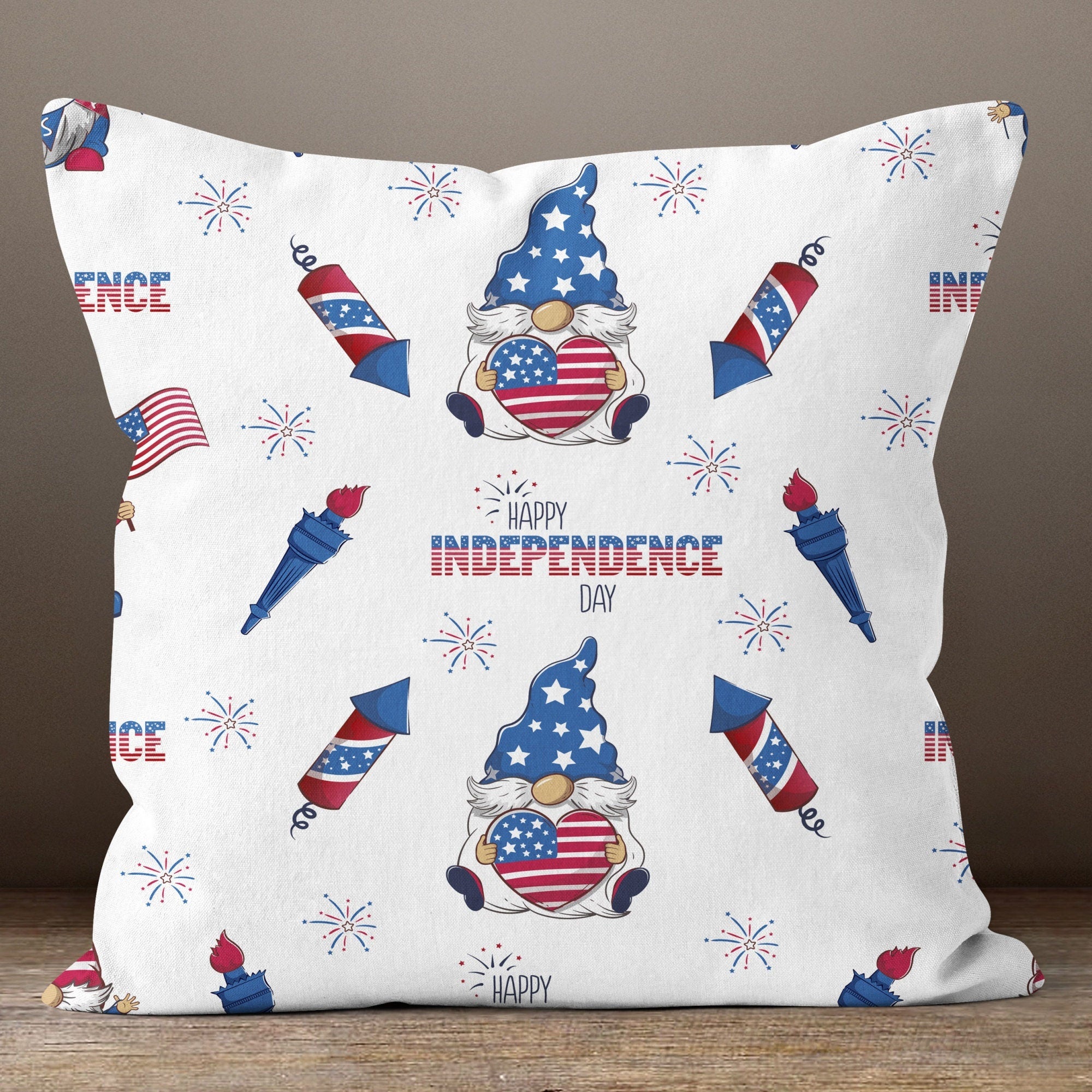 4th of July Pillow Cover, USA Flag Throw Pillowcase, Patriotic Pillow Covers, Independence Day Pillowcase, American Flag Throw Pillow Cover