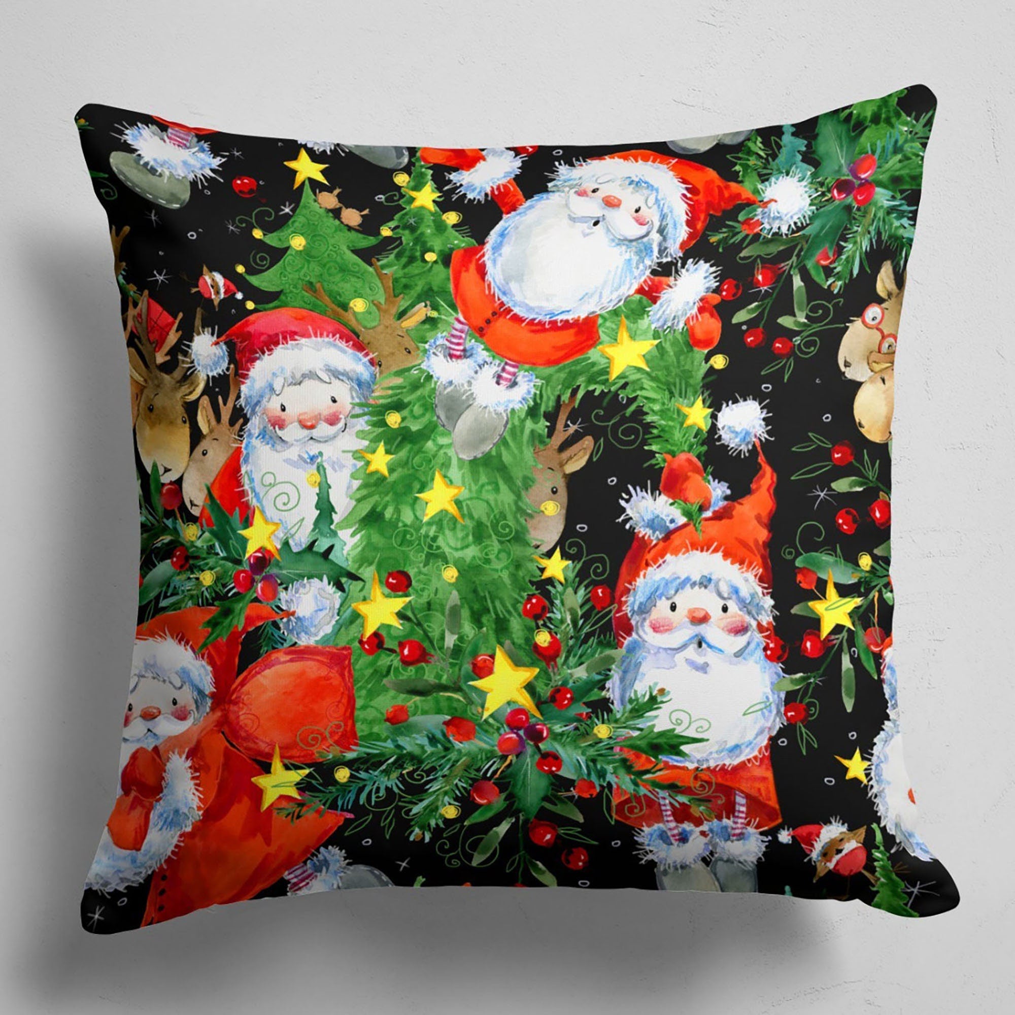 Christmas Pillowcase, Xmas Holiday Throw Pillow, Christmas Pillow Cover, Xmas Holiday Decor, Christmas Decor, New Year's Gift