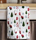 Mery Christmas Hand Towels, Xmas Deer Towels, Winter Holiday Dish Towels, Christmas Kitchen Decor Dish Towel, Noel Deer Kitchen Towels