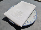 Nautical Linen Napkins, Coral Linen Napkins, Yacht Table Napkins, Beach House Linen Napkins, Nautical Wedding Linen Napkins, Ocean Napkins
