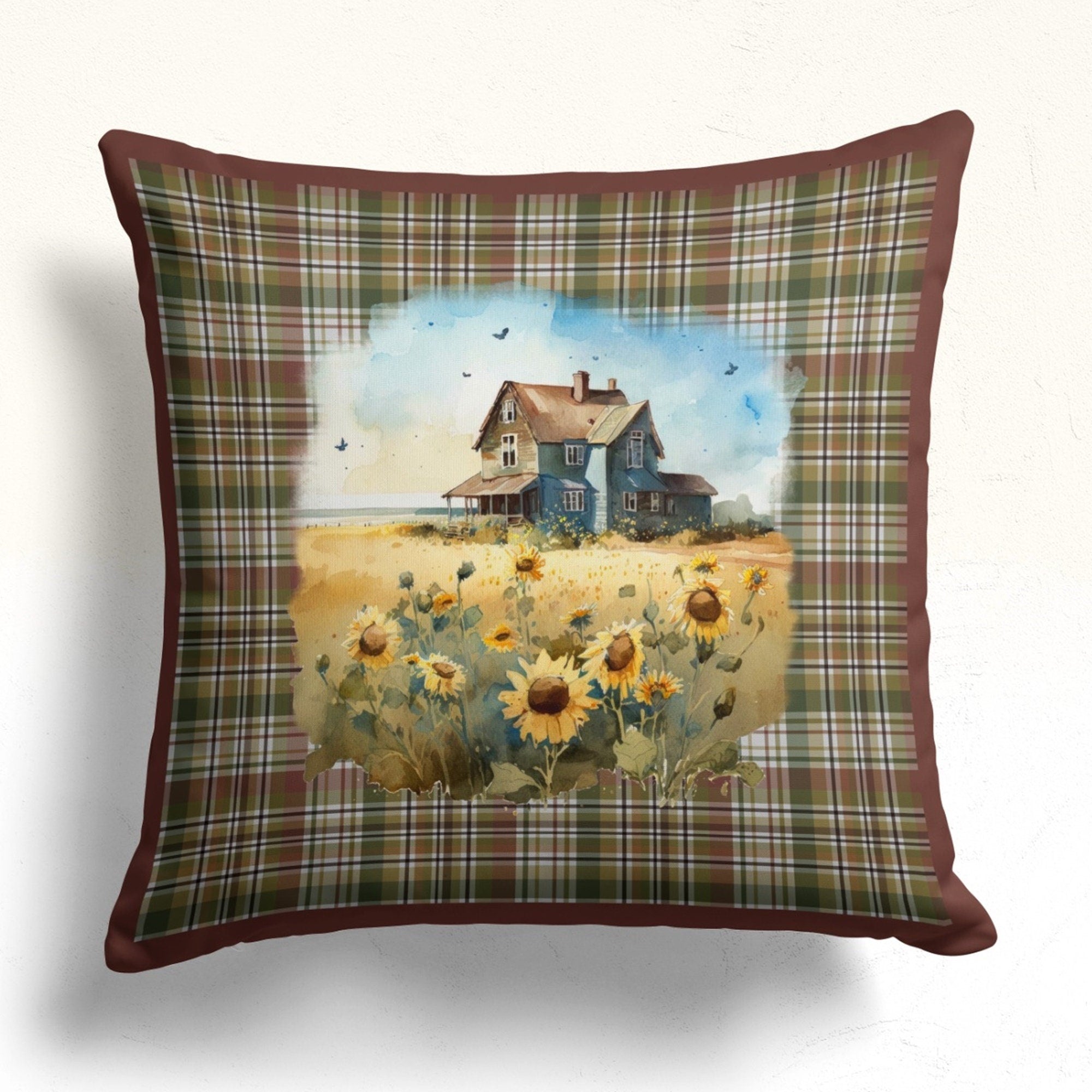 Fall Pillow Cover, Autumn Cushion Cover, Thanksgiving Throw Pillow Cover, Thanksgiving Party Decor, Autumn/Fall Home Decor