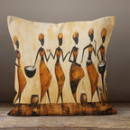 African Woman Pillow Covers, African Art Pillowcase, Ethnic Pillowcase, Authentic Throw Pillow Cover, African Digital Print Cushion Cover