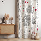 Floral Window Curtains, Wildflowers Curtain Panels, Farmhouse Floral Blackout Curtain, Flowers Grommet Curtain, 70s 80s Floral Print Drapes
