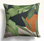 Abstract Leaves Cushion Covers, Modern Abstract Cushion Covers, Tropical Abstract Cushion Covers, Botanical Giant Leaves Print Cushion Cover