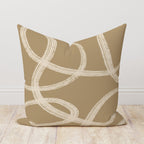 Modern Abstract Pillow Cover, Beige Abstract Throw Pillow Cover, Decorative Beige Pillow Covers, Minimalist Abstract Cushion Cover