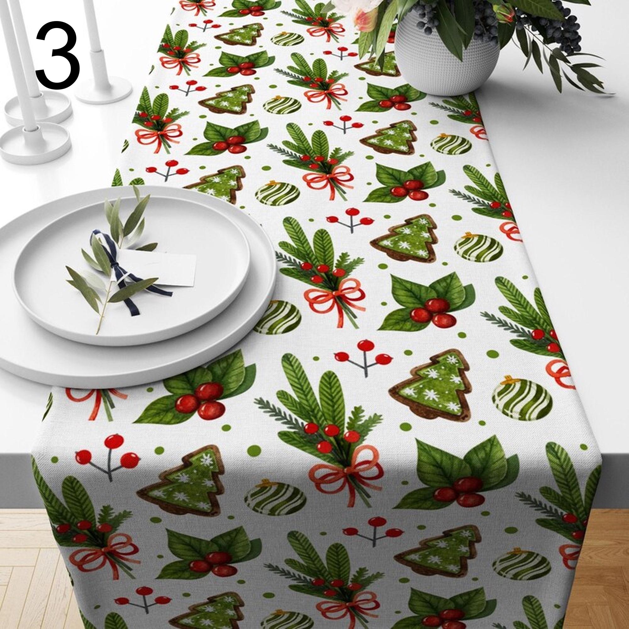 Christmas Table Runner, Christmas Table Decoration, Green Table Runner, Xmas Table Runner, Christmas Party Table, Christmas Gift