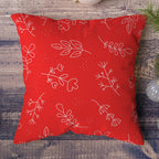 Christmas Berry Pillow Case, Xmas Throw Pillow Cover, Holly Flowers Pillow, Christmas Pillow Case, Christmas Ornaments Home Decor Pillow