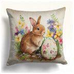 Easter Bunny Pillow Covers, Spring Rabbit Pillowcase, Bunny Pillow Case, Colorful Easter Pillow Case, Easter Gifts, Rabbit Easter Pillowcase