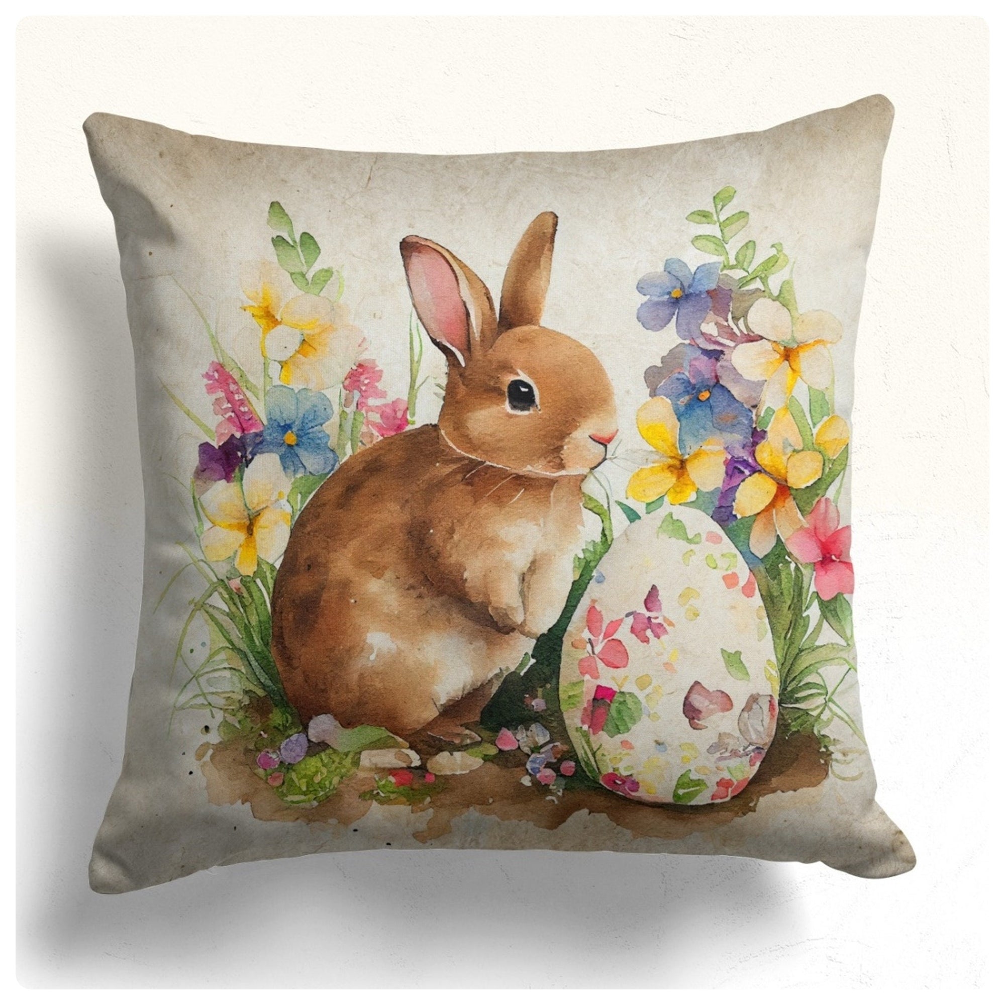 Easter Bunny Pillow Covers, Spring Rabbit Pillowcase, Bunny Pillow Case, Colorful Easter Pillow Case, Easter Gifts, Rabbit Easter Pillowcase
