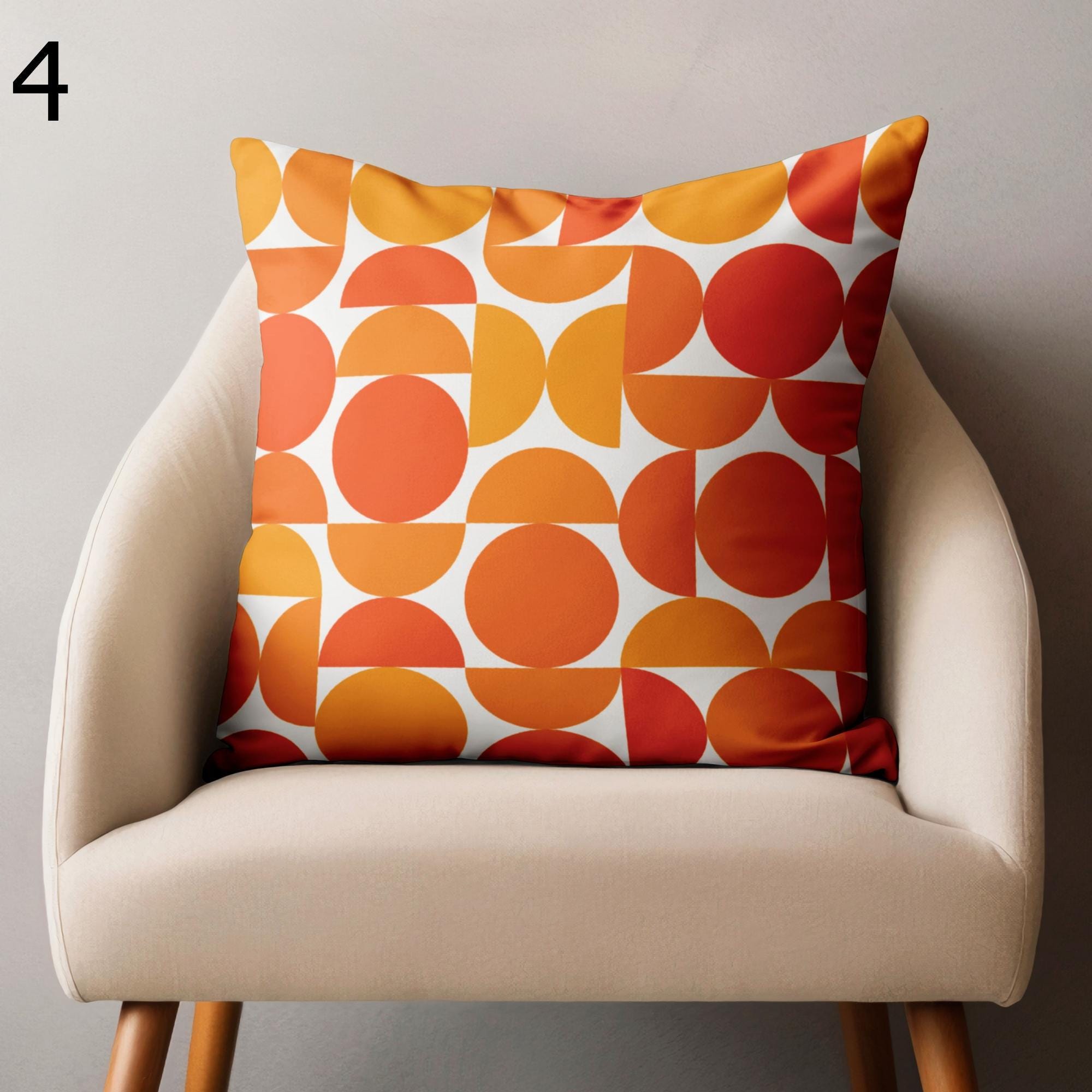 Retro 70s Pillow Covers, Retro Pillowcase, Mid Century Modern Pillow Cover, Retro 80s Cushion Cover, 70s Hippie Pillowcase, MCM Pillowcase