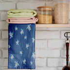 Nautical Tea Towels, Crab Patterned Kitchen Towel, Marine Dish Towels, Sailor Printed Hand Towel, Sea Life Kitchen Towels, Ocean Tea Towels