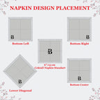 Personalized Monogrammed Linen Napkins, Monogrammed Linen Napkins, Customized Linen Napkins