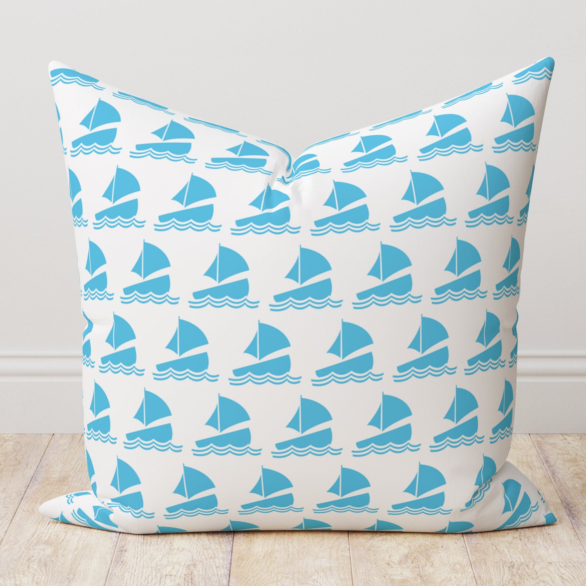 Nautical Pillow Cover, Anchor Pillowcase, Coastal Pillow Case, Seahorse Cushion Cover, Dolphin Throw Pillow Cover, Starfish Pillow Case