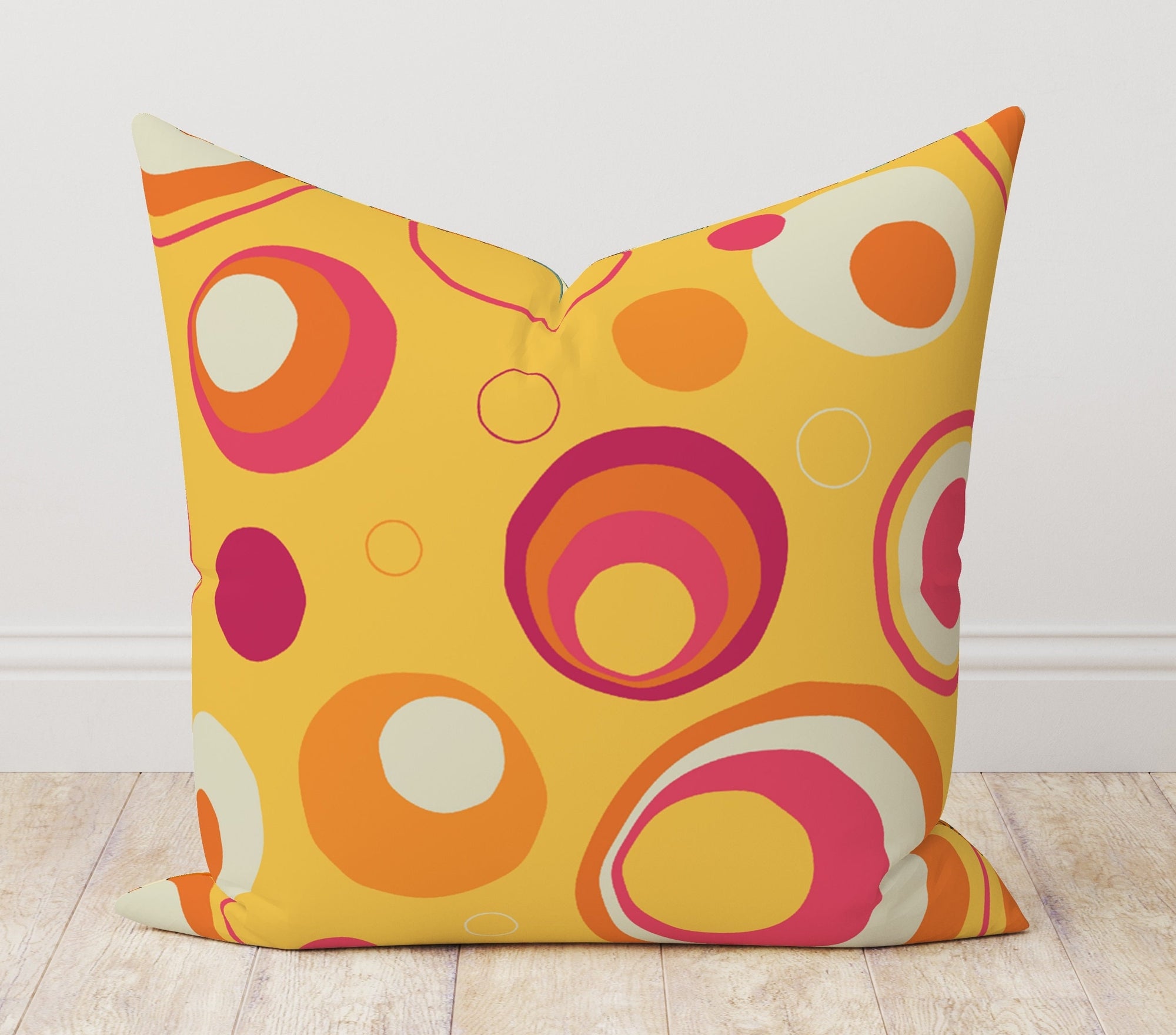 Retro Abstract Cushion Cover, Mid Century Modern Pillow Cover, 70s Pillow Covers, Geometric Throw Pillow Cover, Boho Abstract Pillow Case