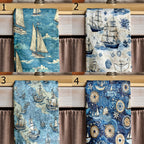 Vintage Sailboat Tea Towels, Nautical Tea Towel, Sailor Dish Towel, Maritime Print Hand Towels, Yatch Hand Towels, Ocean Hand Towel
