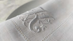 Monogrammed Linen Napkins, Personalized Linen Napkins, Custom Linen Napkins, Letter Monogrammed Linen Napkins, Wedding Monogrammed Napkins